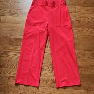 Stylish Red Wide Leg Women's Pants - CAMBIO